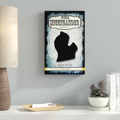 States Brewing Co Michigan' Graphic Art Print on Wrapped Canvas -  Ebern Designs, EBND3151 39247379