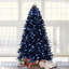 Arbre de Noël avec 250 lumières DEL blanches, arbre artificiel PE + PVC 1076 pointes pour décoration d'Halloween et des Fêtes, structure à charnières avec support en métal stable-969193743