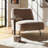 Modern Metal Aluminum Accent Table With Geometric Base And Sleek Contemporary Design