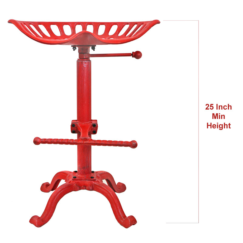Tabouret Sublette, Rouge