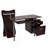Techni Mobili Stylish Computer Desk With Storage, Chocolate