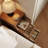 Narrow Solid Wood Nightstand with 2 Drawers-285118320-283522417