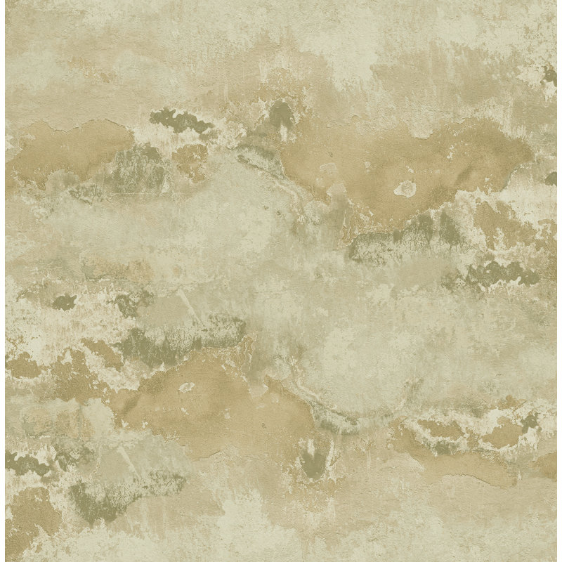 Rouleau de papier peint l 32,8 pi x p 20,5 po sicily Perham, Beige / blanc cassé