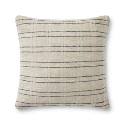 Coussin Amber Lewis x Loloi Pal0006 crème / bleu