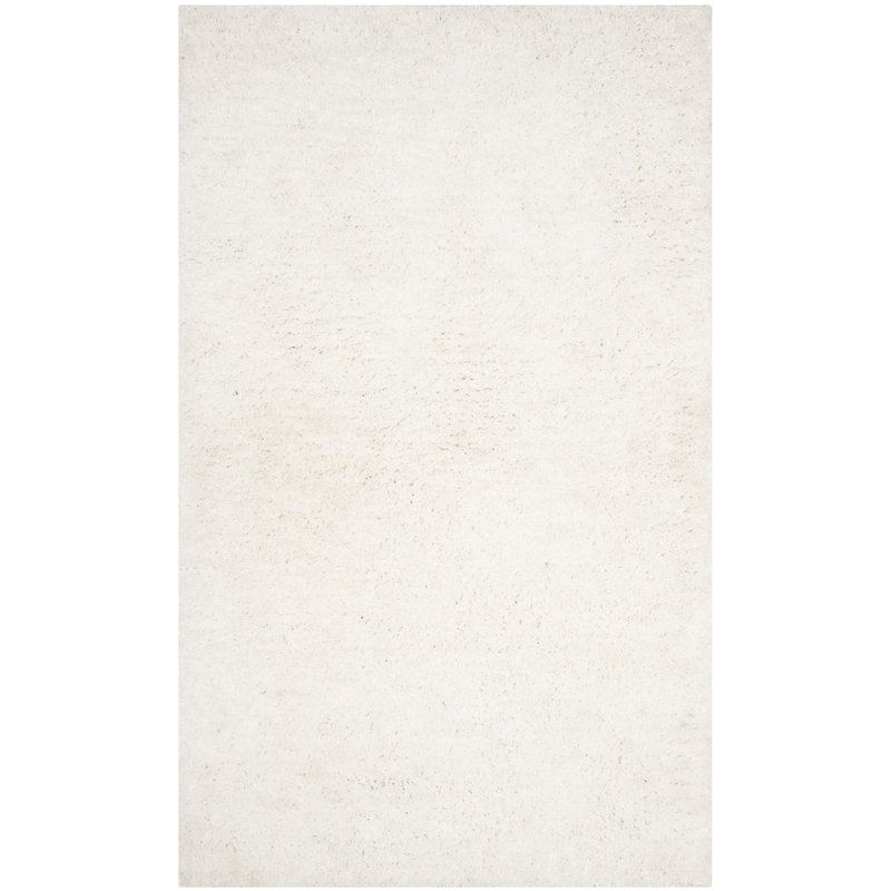 Mehak Shag Hand Tufted Performance Solid Color Rug, Rectangle 3' x 5'