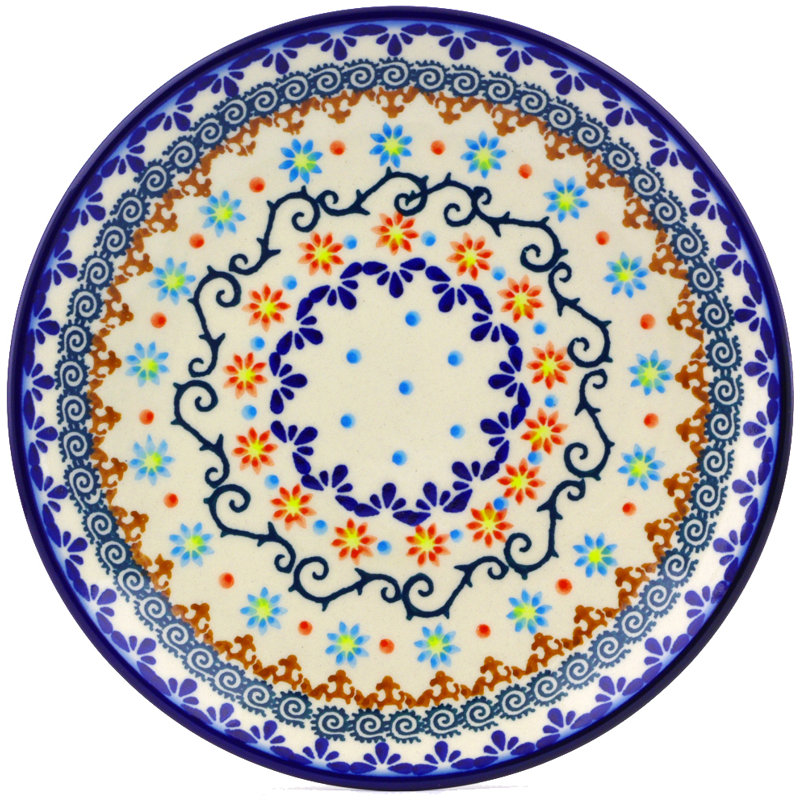 Sunflower Dance Stoneware Salad/Dessert Plate