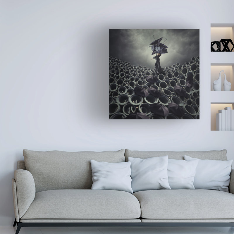Art sur toile Hardibudi A Broken Serenade, H 14 po x l 14 po