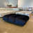 Bubble Sofa Ottoman, Velvet - Midnight Blue