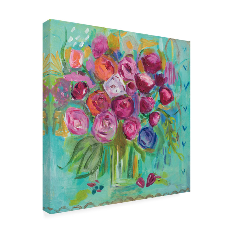 Art sur toile Farida Zaman, H 14 po x l 14 po x P 2 po
