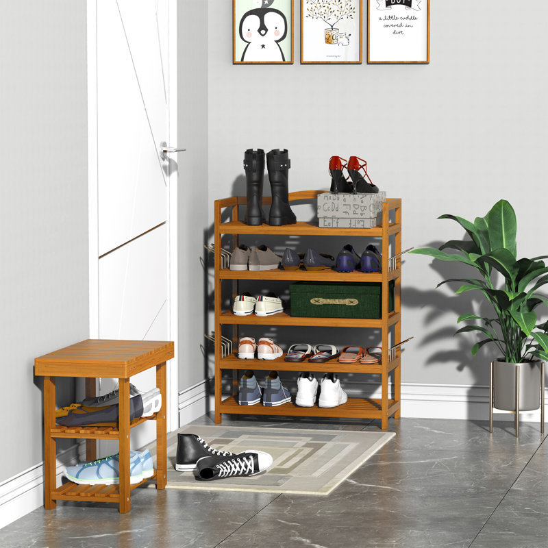 24 Pair Stackable Shoe Rack