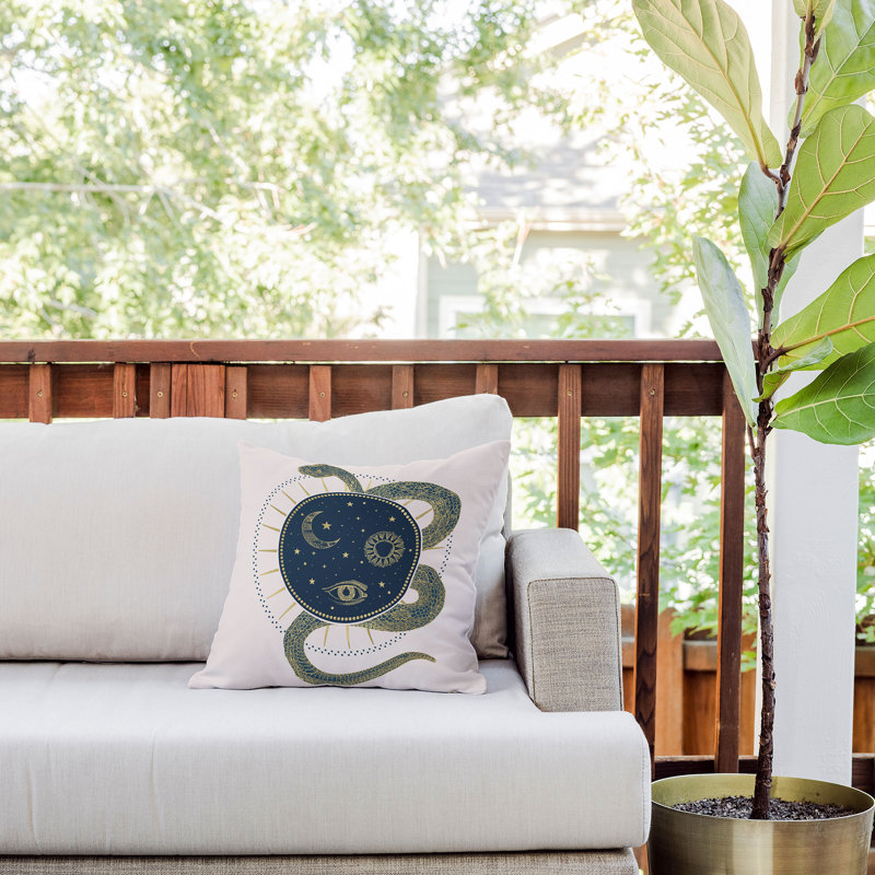  Polyester Indoor/Outdoor Throw Pillow, 16" x 16"
