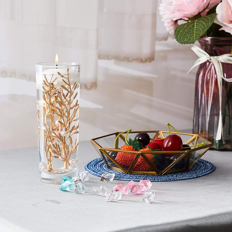 50 pièces de fleurs artificielles pour bougies flottantes