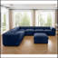 Canapé modulaire confortable avec rangement et conception ergonomique pour le salon