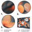 Photo de fleur de cerisier orange pastel - ensemble d'art mural fleur de cerisier-107188742-107188746