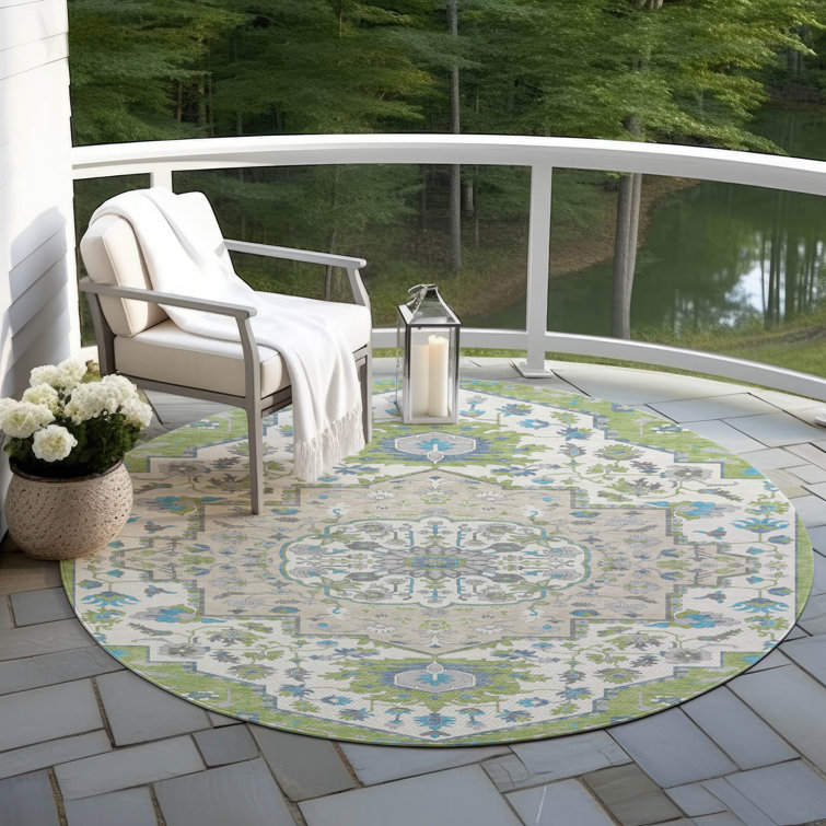 Machine Washable Indoor/Outdoor Chayden ACN985 Rug