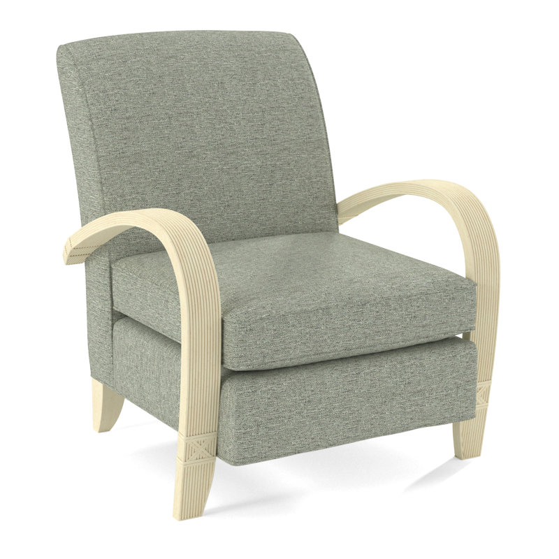 Vero Armchair, Bisque, White Performance Fabric; 0851-94