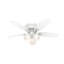 Ventilateur de plafond encastré à 5 pales de 46 po avec chaînette et ensemble d'éclairage inclus Hatherton-23681174