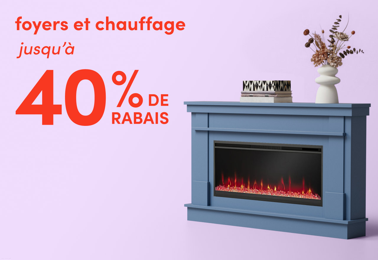 foyers et chauffage en solde