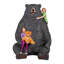 Très jolie statue d'ours assis-81230803
