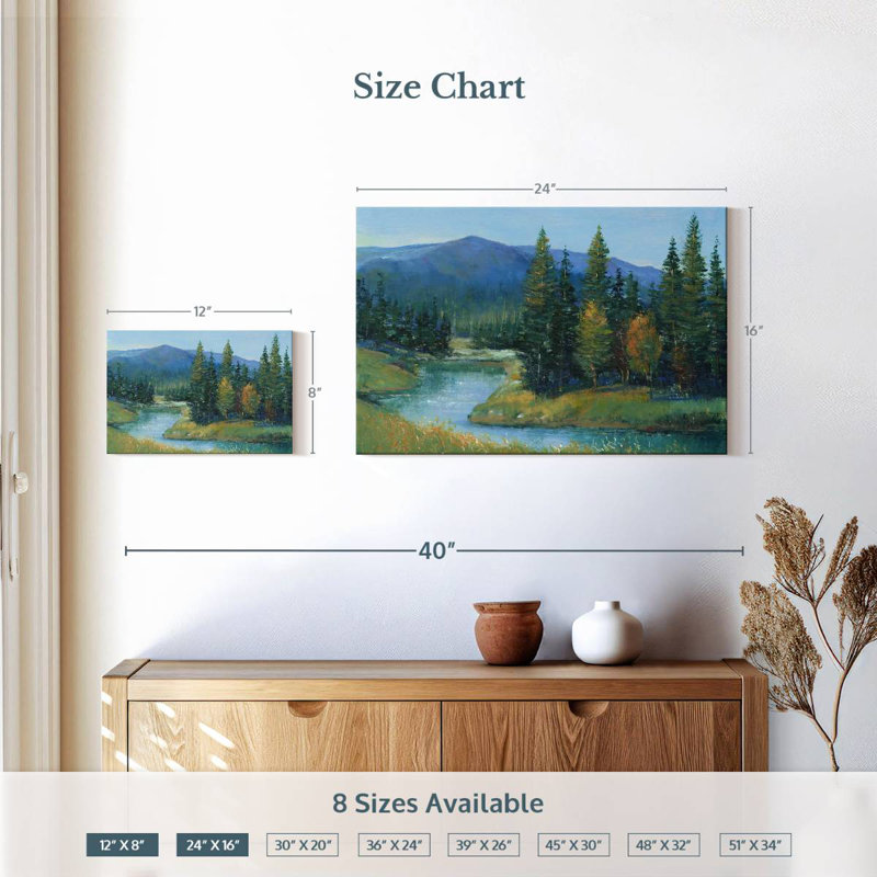 Alvord Trout Stream II, H 16 po x l 24 po