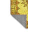Tapis oriental en polyester / chenille jaune / orange / brun tissé à la machine-2073349426