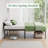 Metal Platform Bed Frames Mattress Foundation With Steel Slat Support, No Box Spring Needed, Storage Space Under Base, Easy Assembly-1451421386