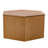 Honey hexagonal coffee table