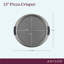 Anolon Advanced Nonstick Bakeware Round Perforated Pizza Pan, 13 Inch, Gray