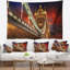Cityscape de polyester moderne avec pont tour à tapisserie avec accessoires suspendu inclus-28489895