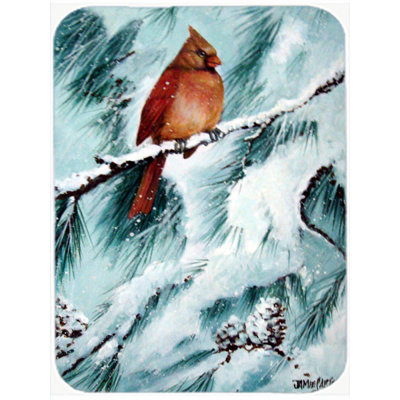 Varak 2 Northern Cardinal Glass Cutting Board