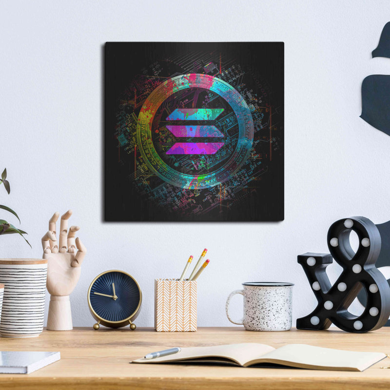 «Solana Crypto Giga Coin» par Valentyn Artemenko, H 12 po x l 12 po