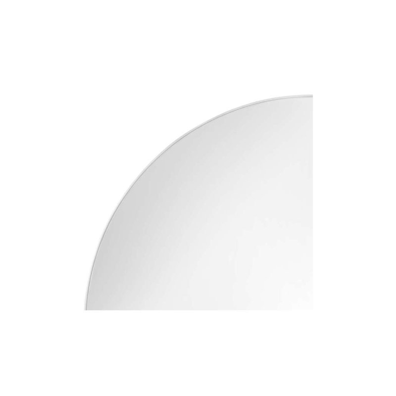 Miroir d'appoint Nieves, Noir, 60 po x 60 po