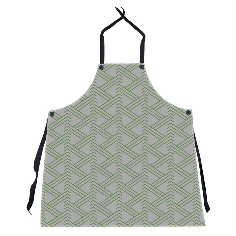 Jordao Bib Apron, Gray/Green