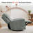 26.4" Seat Width Oversized Swivel Rocker Power Recliner Chair, Fabric-1893714233