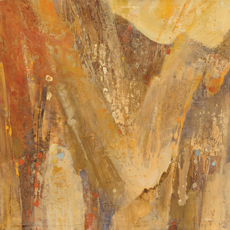 «Canyon III.A», reproduction d'impression sur toile tendue, H 26 po x l 26 po x P 1,5 po, Toile tendue, Pas de tapis