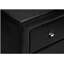 Armoire de chevet, armoire de chevet, table de bout, table d'appoint, éclairage, tiroirs de rangement, chambre à coucher, ensemble souple, aspect cuir noir, style transitionnel-36731725