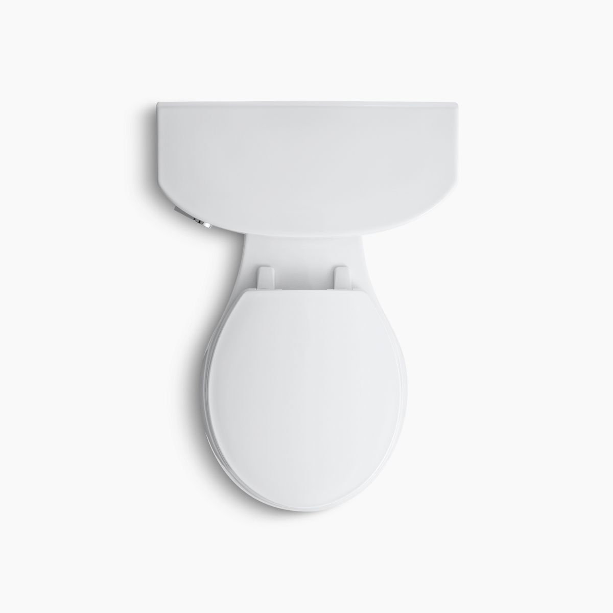 Cimarron 1.28 GPF Round Toilet, White, Left-Hand