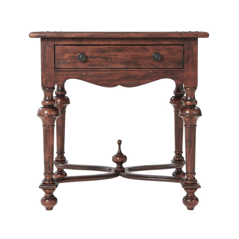 Table de bout en bois massif avec rangement Castle Bromwich