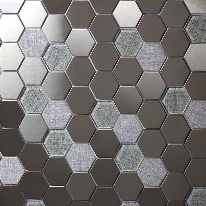 Enchanted Metals 2" x 2" Glass Mosaic Tile