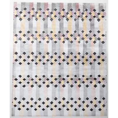 Hand Knotted Chevron Rug