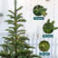 Arbre de Noël artificiel pré-éclairé-1760775910