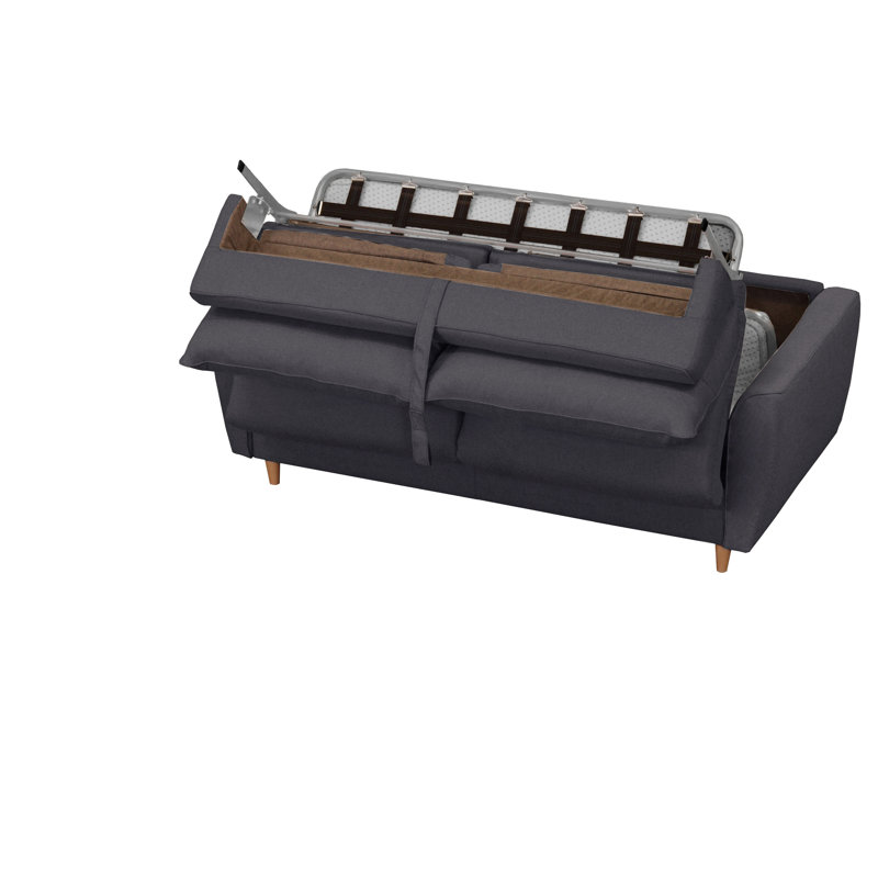 Mattlyn Sofa Bed with Mattress, Dark Grey