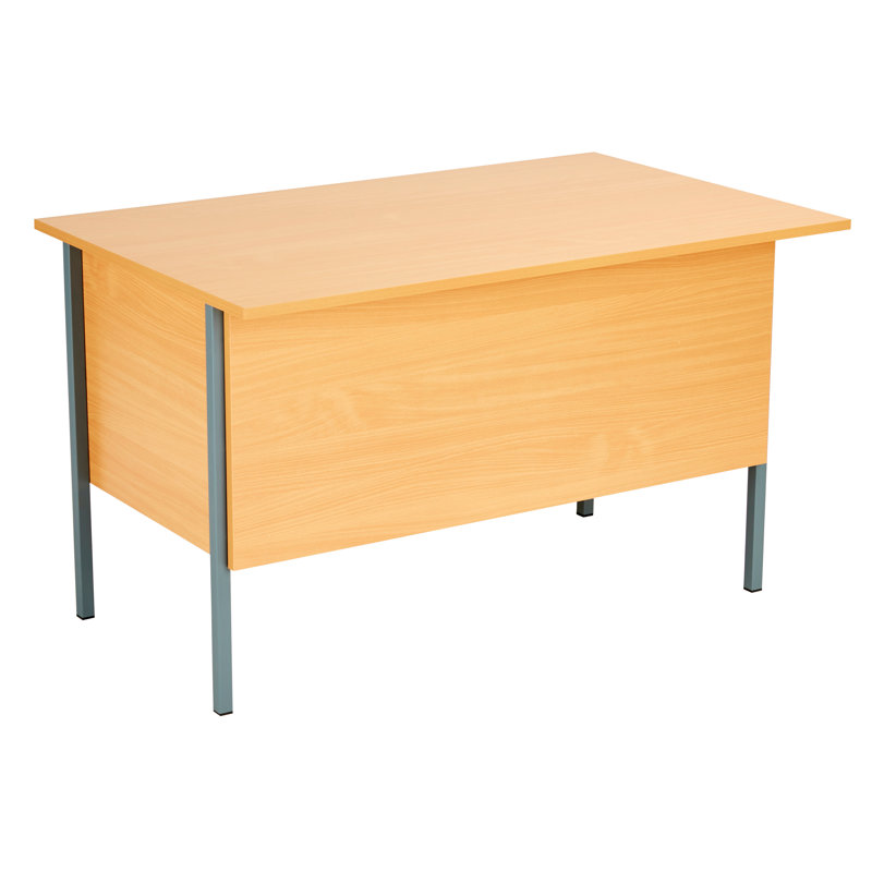 Brjann Metal Base Computer Desk, Beech