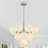 13 - Light Dimmable Modern Sputnik Atomic Tiered Cluster Globe Bubble Chandelier with Opal Glass Globe-133320179