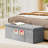 Folding Storage Ottoman Bench, Storage Chest Box w/Divider, Padded Seat Shoe Bench, Fabric Tufted Ottoman for Home-1135965600