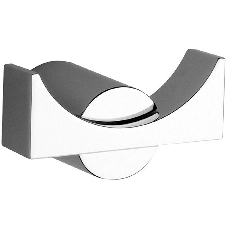 Patère double Arc Deco - Chrome poli, Polished Chrome