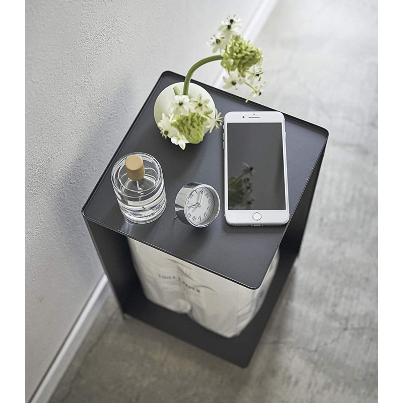 White Steel Rolling Bathroom Organizer with Wheels