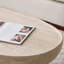 Beige Fibreglass Oval Coffee Table-129104719-129104717