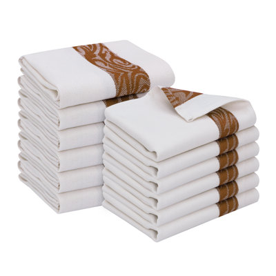Dishcloth Tea & Kitchen Towels 100% Cotton Jacquard Extra Large 16x26 Inches