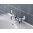 Centerset 2-handle Bathroom Faucet with Drain Assembly